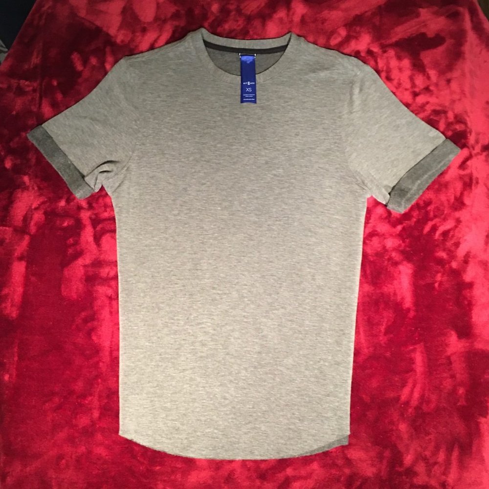 KITACE CUFFED BRUSHED CREWNECK TEE 28/XS NEW, NOT WORN, NO TAGS